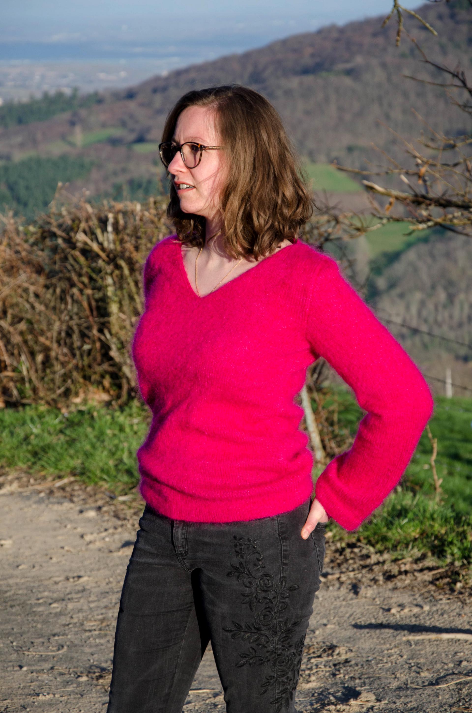 Pull Elsass Mohair fuchsia
