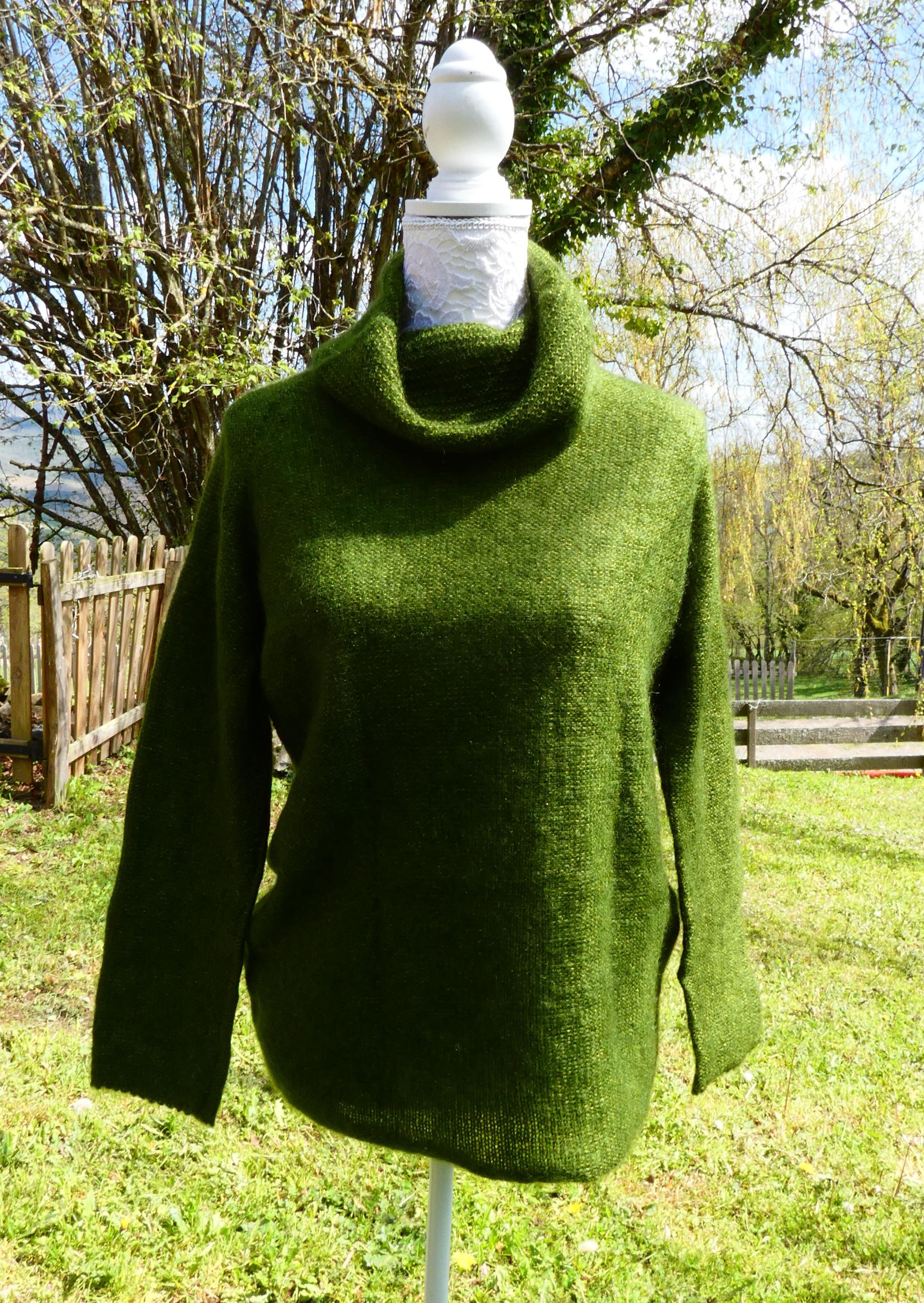 Pull tunique Mohair boule mousse