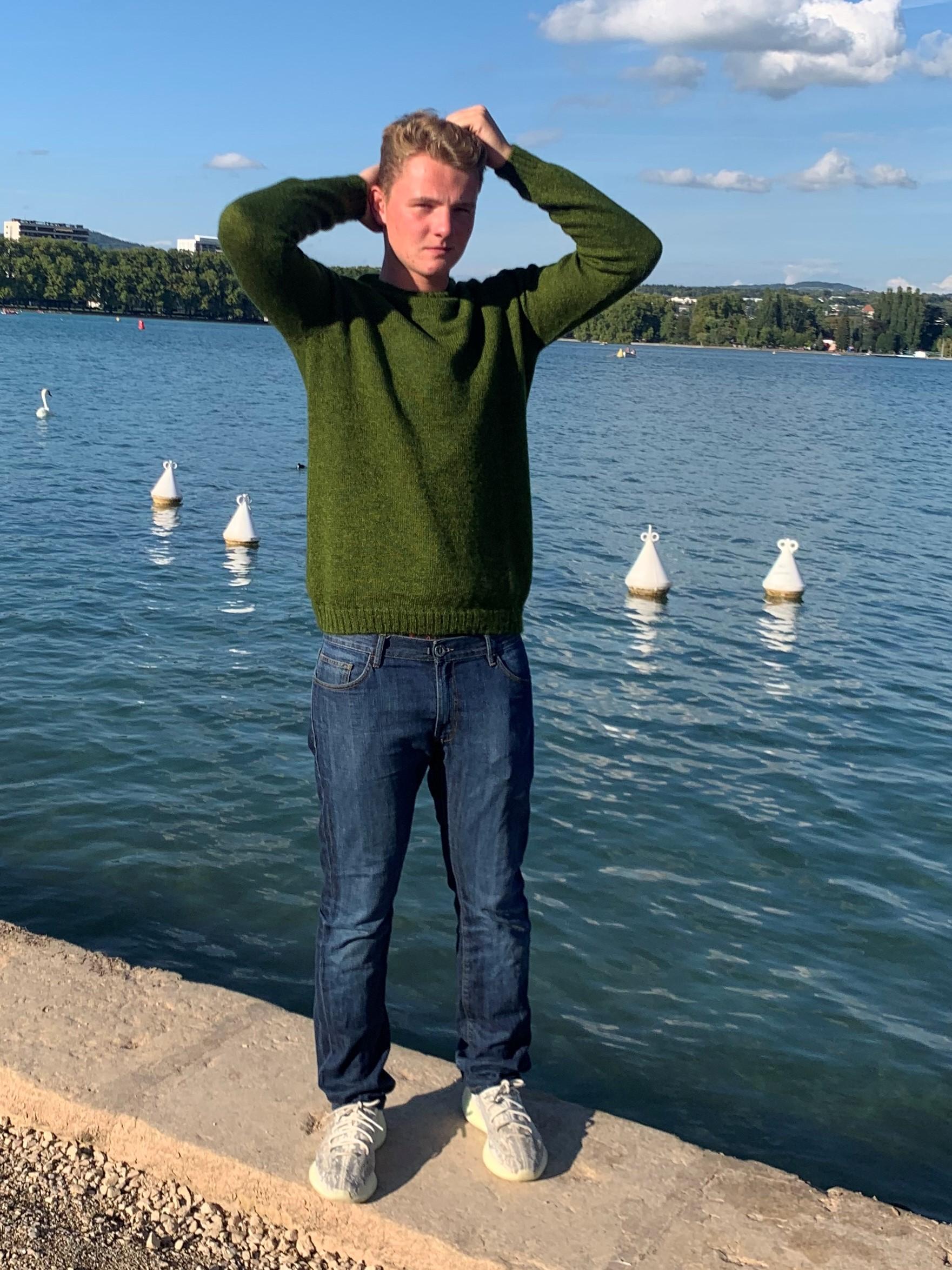 pull laine mohair col rond mousse 1