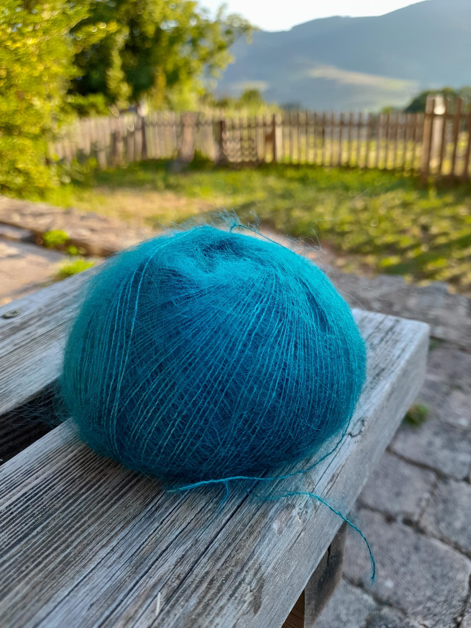 Pelote laine Mohair Elégance cèdre