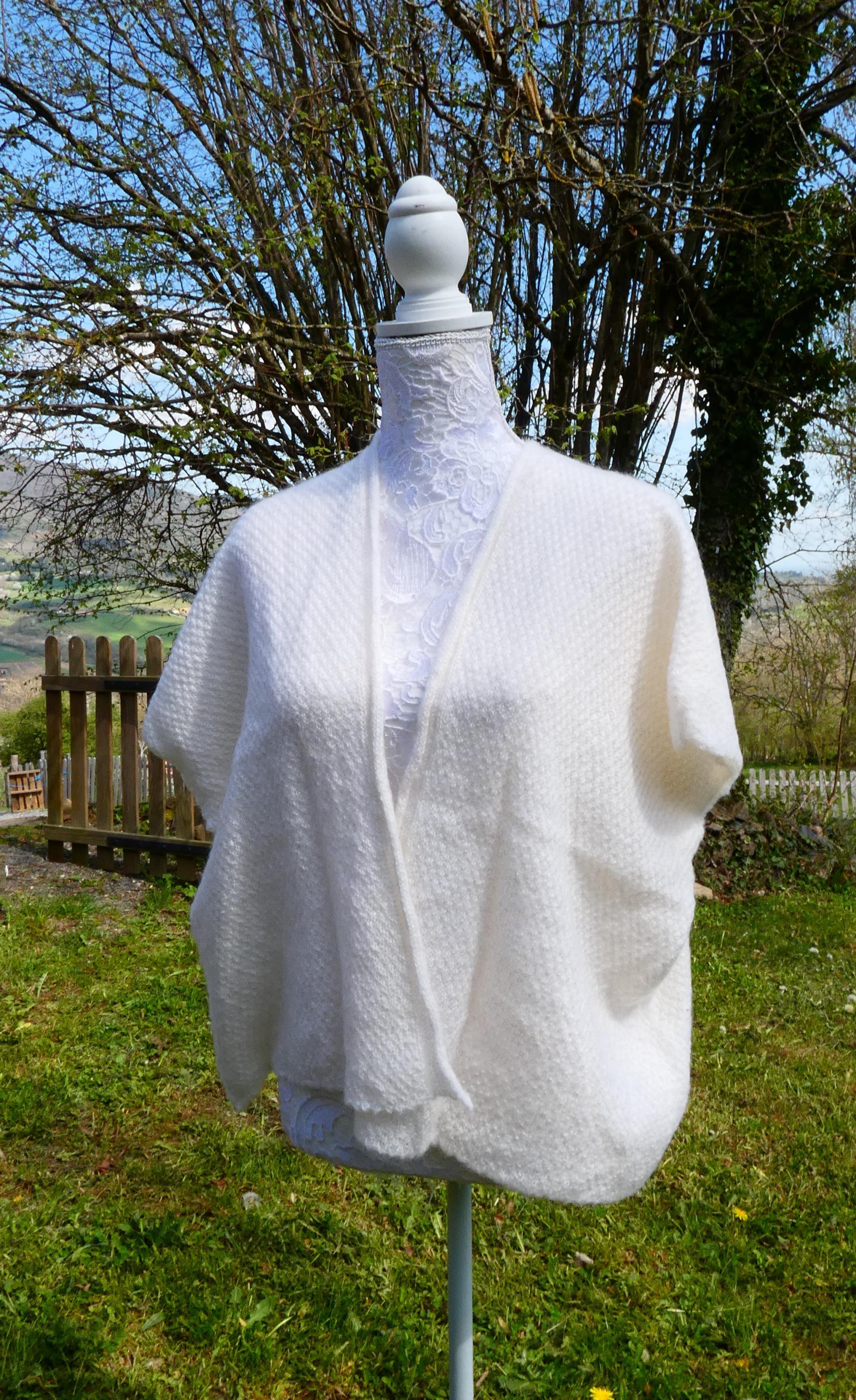 Gilet mohair primadonna écru