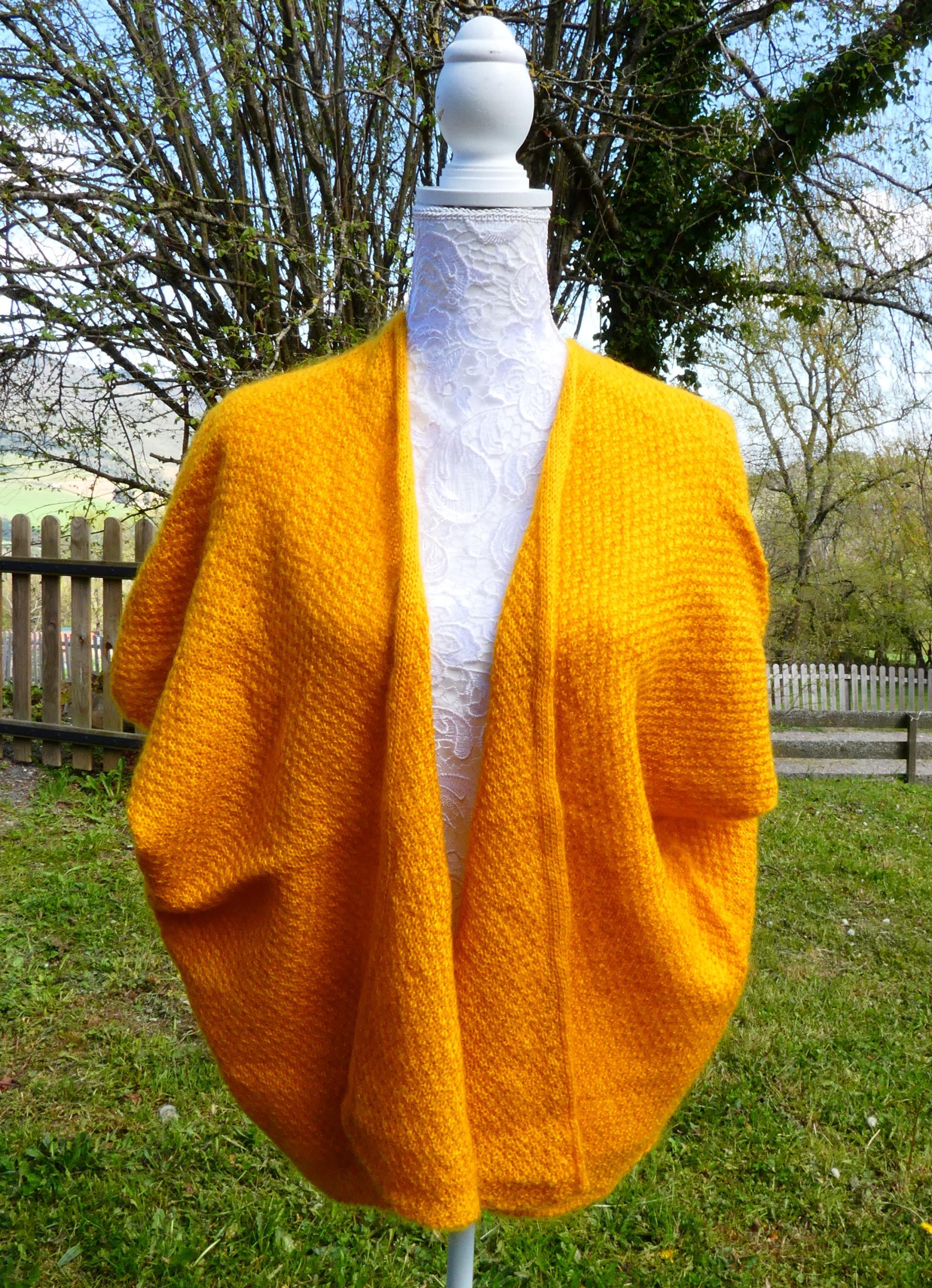 Gilet mohair primadonna mangue 1