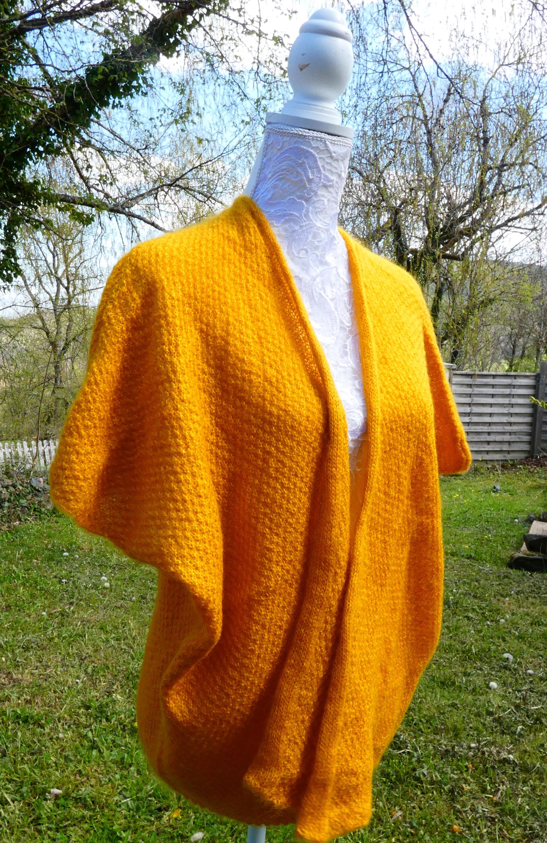 Gilet mohair primadonna mangue 2