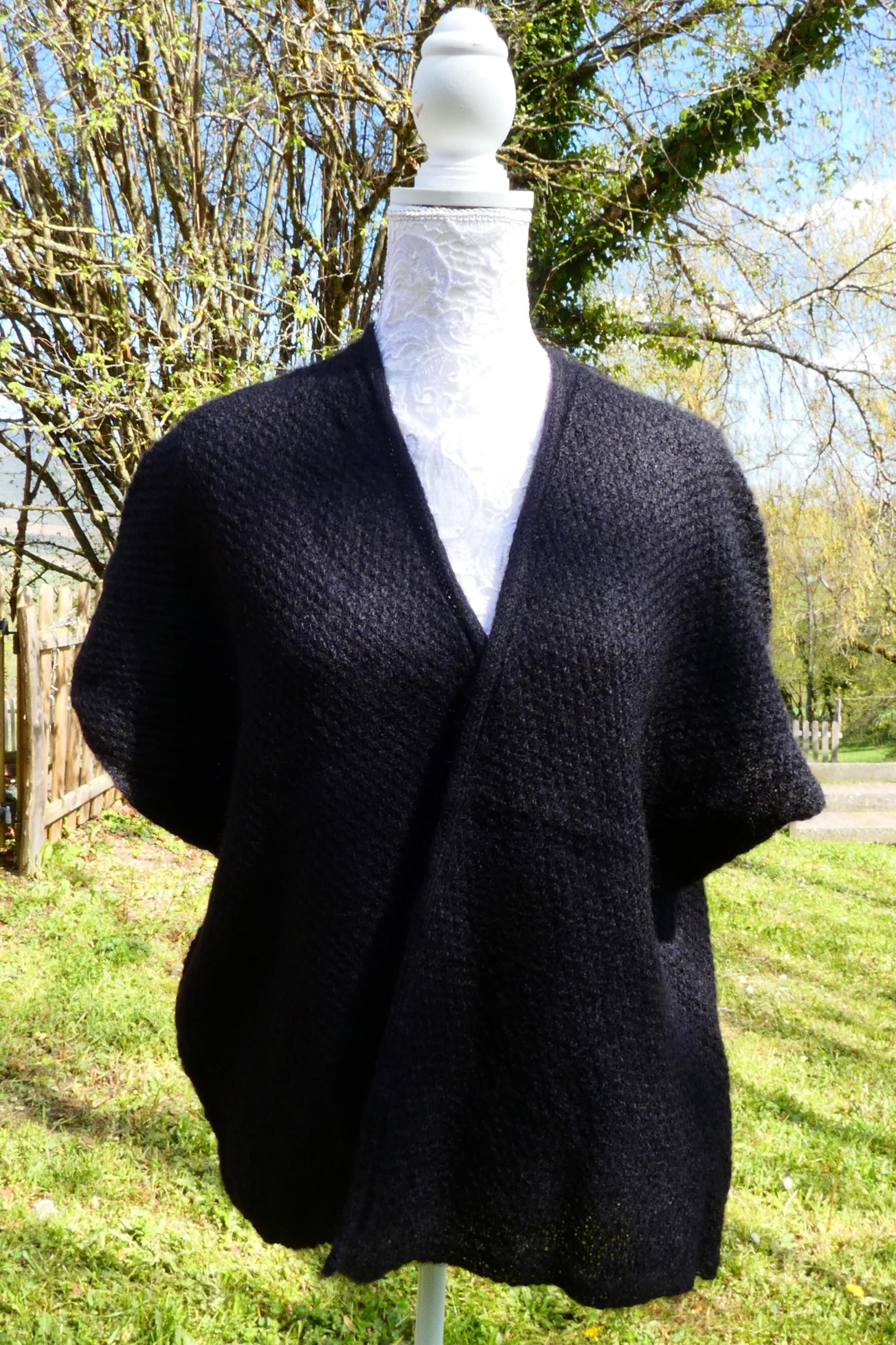 Gilet mohair primadonna noir